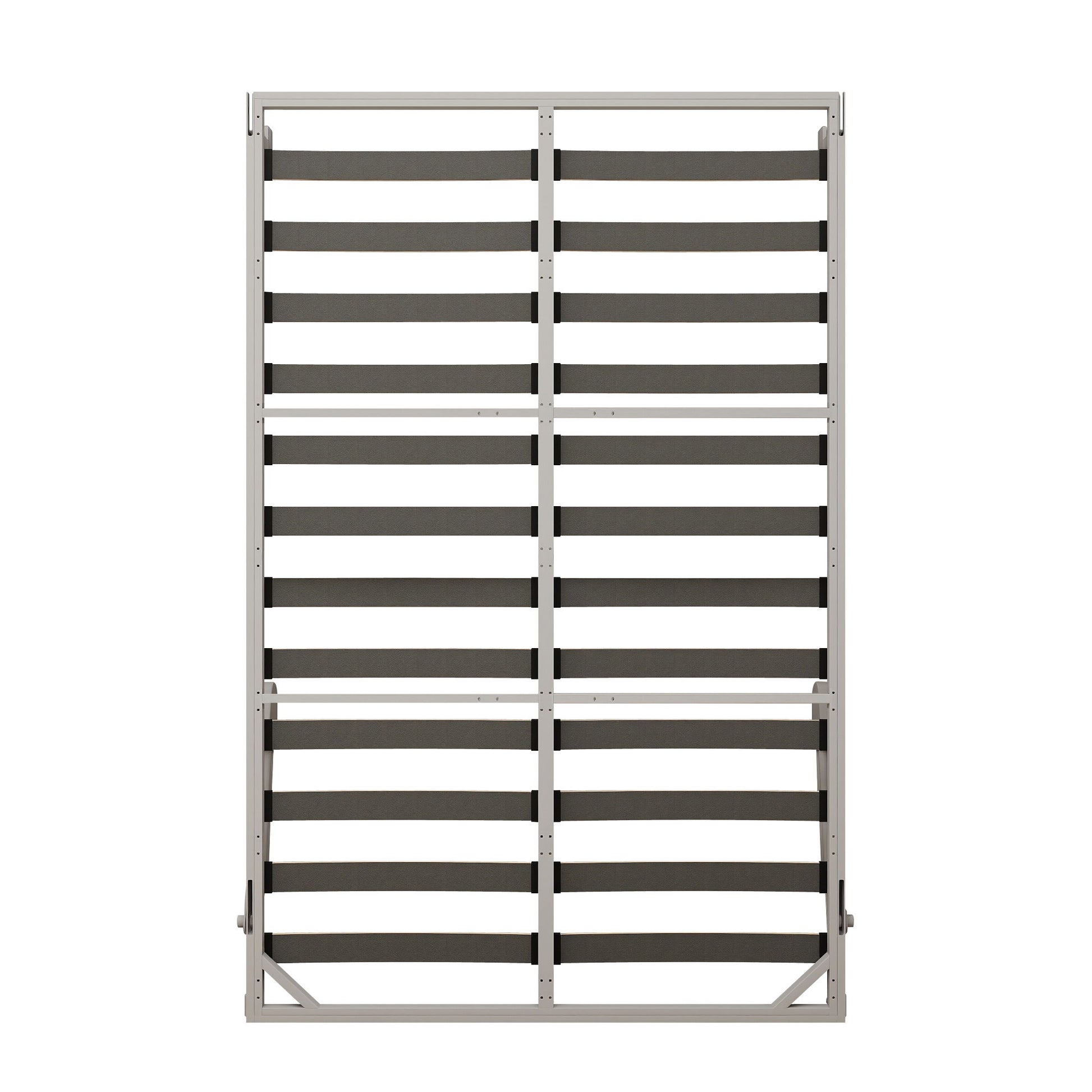 Queen Size Vertical Murphy Wall Cabinet Folding Bed With Automatic Legs - Gray - The Sleep Loft - Online Mattress Showroom NYC