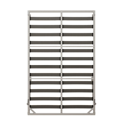 Queen Size Vertical Murphy Wall Cabinet Folding Bed With Automatic Legs - Gray - The Sleep Loft - Online Mattress Showroom NYC