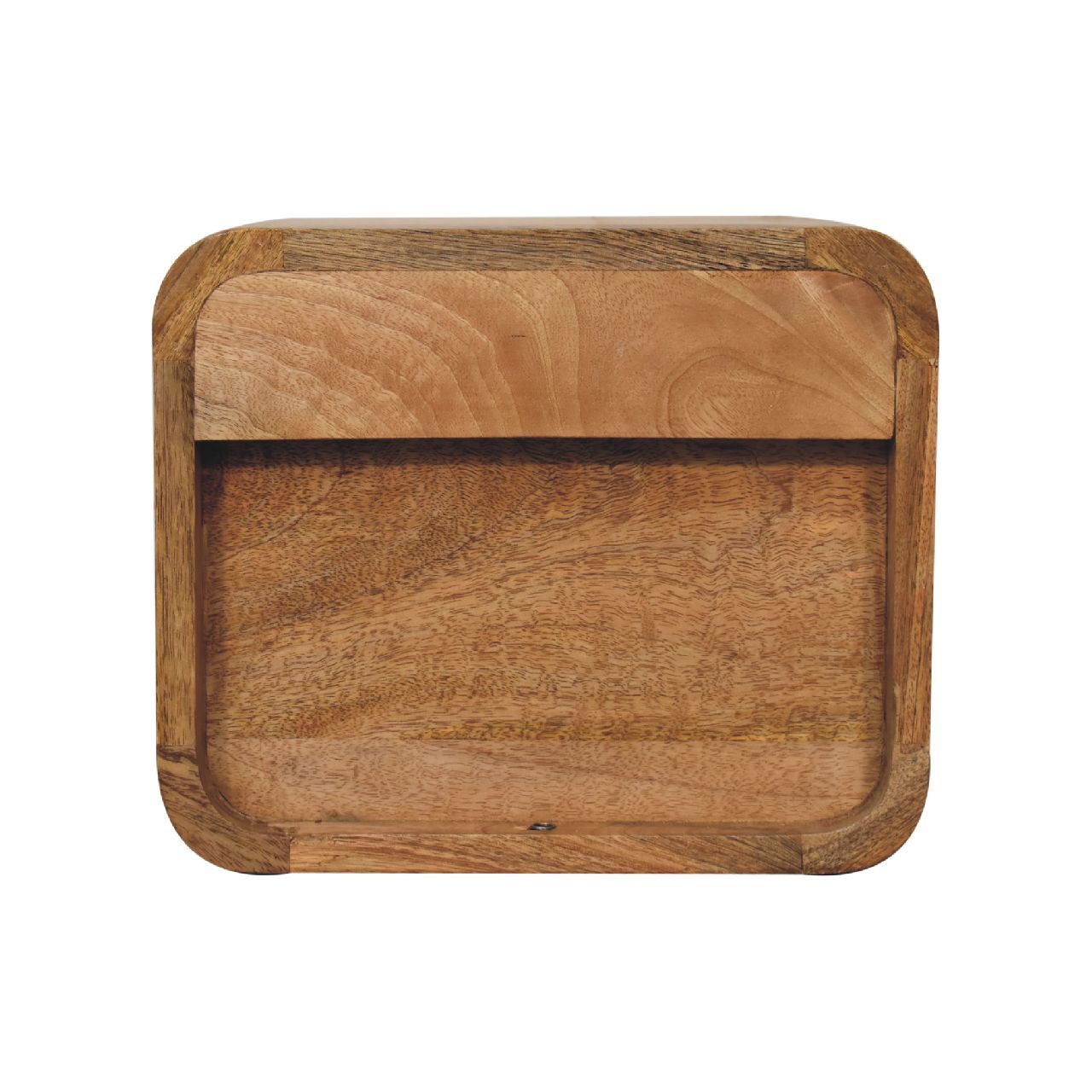 Mini Curve Floating Bedside - Oak - The Sleep Loft - Online Mattress Showroom NYC