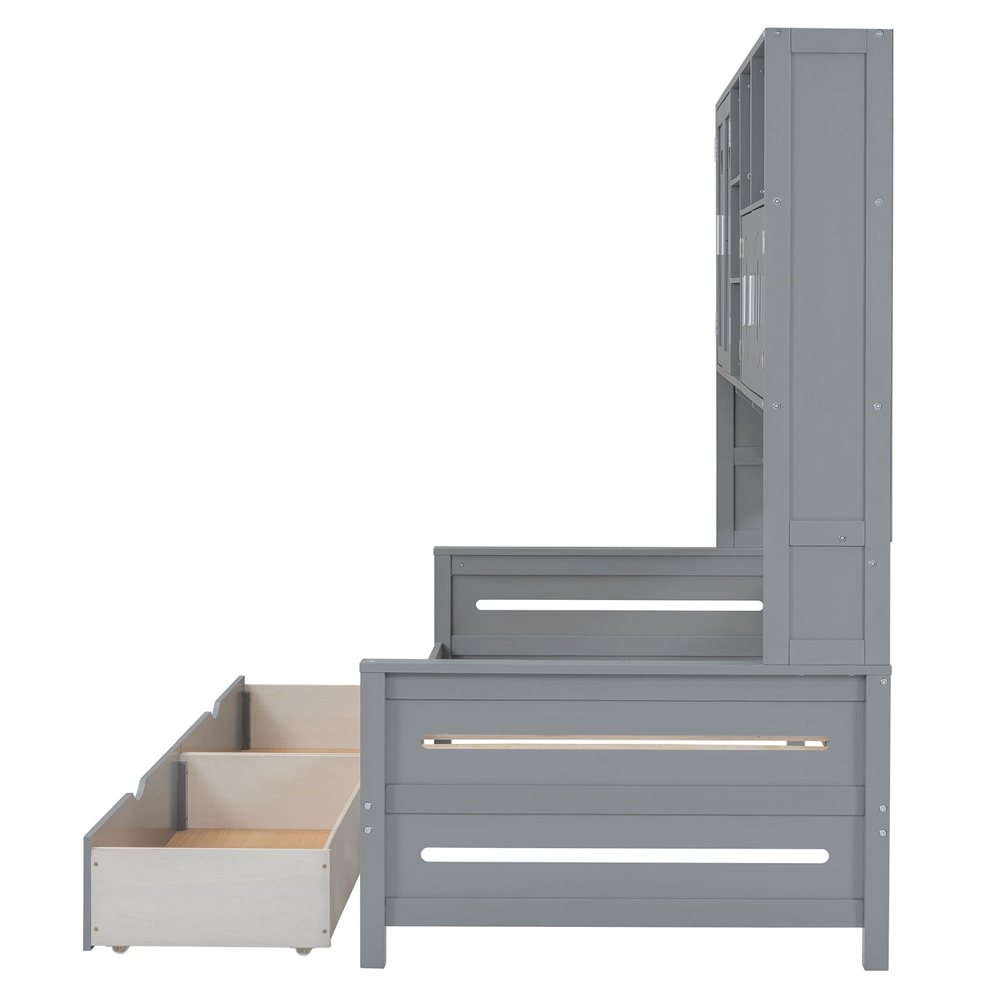 Daybed With All-In-One Cabinet And Shelf - The Sleep Loft - Online Mattress Showroom NYC