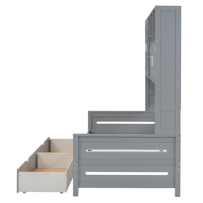 Daybed With All-In-One Cabinet And Shelf - The Sleep Loft - Online Mattress Showroom NYC