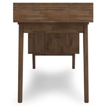 Clarkson - Desk With Side Drawers - Rustic Natural Aged Brown - The Sleep Loft - Online Mattress Showroom NYC