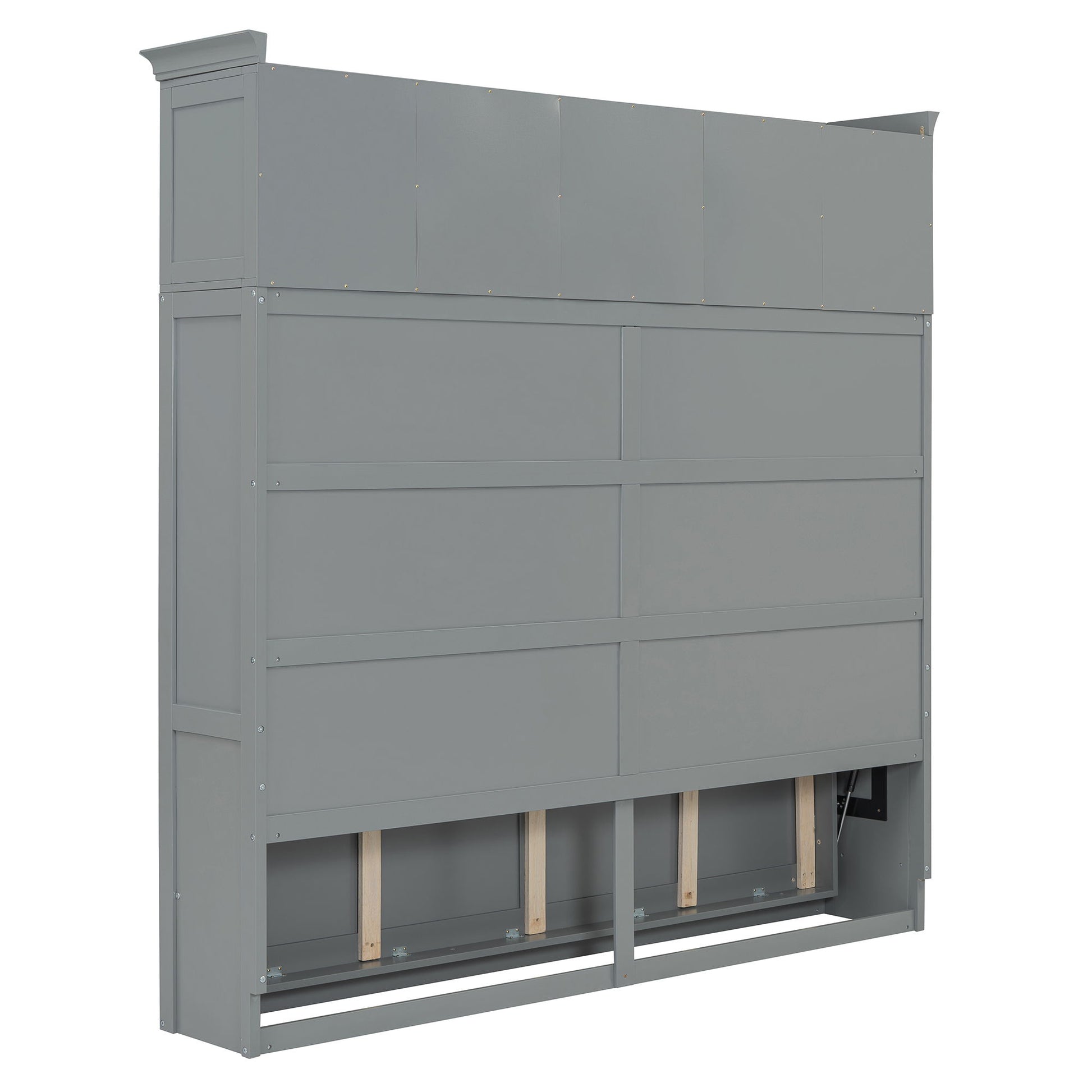 Murphy Wall Bed With Top Cabinets & Wine Rack - The Sleep Loft - Online Mattress Showroom NYC