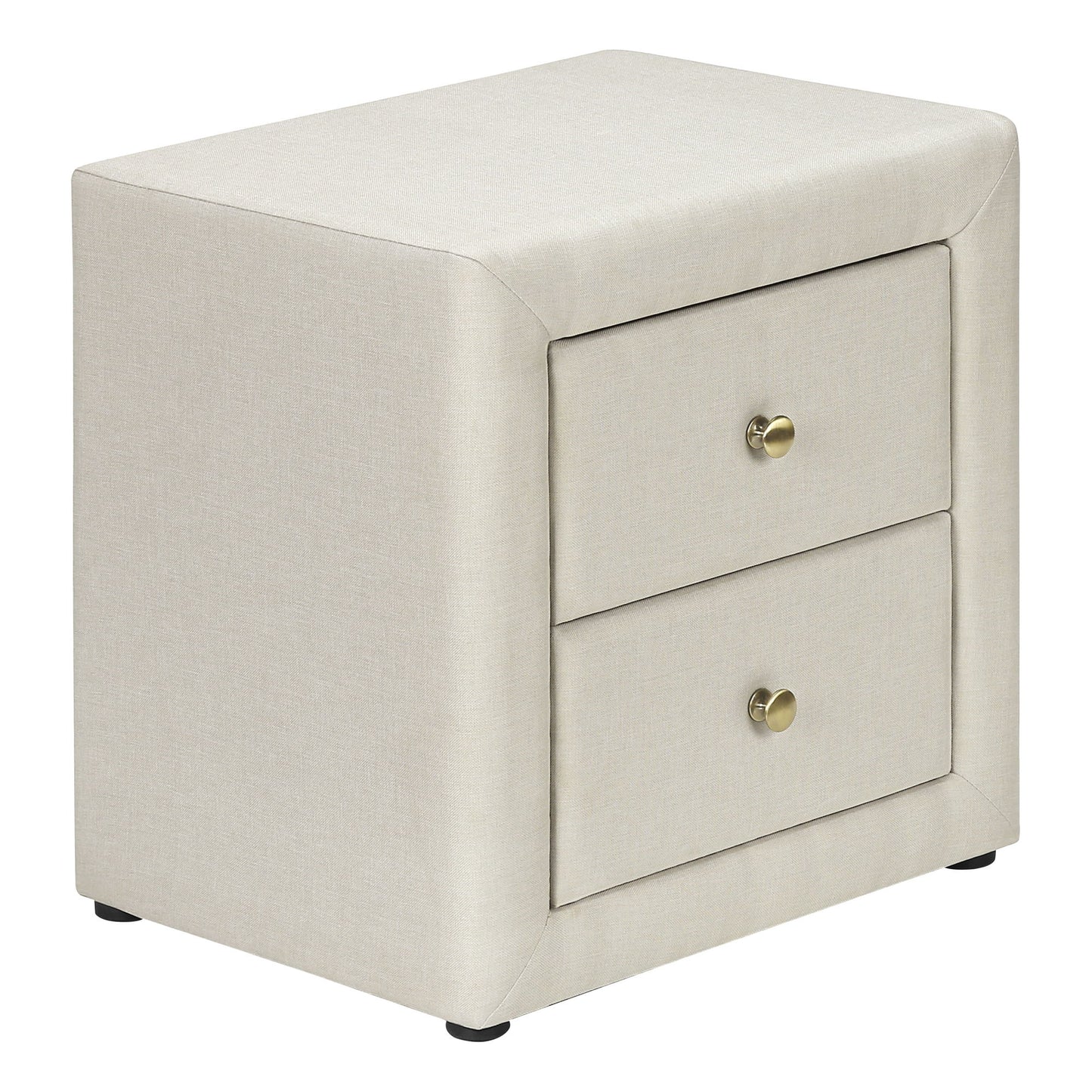 Nightstand, Storage Drawer Versatile Use, Upholstered, Transitional - The Sleep Loft - Online Mattress Showroom NYC