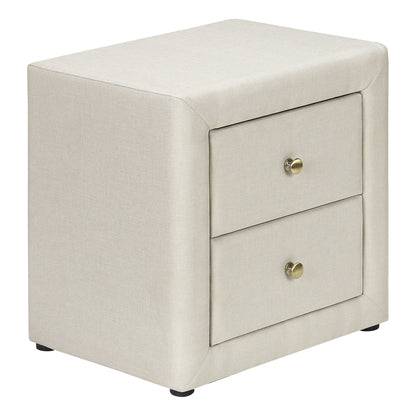 Nightstand, Storage Drawer Versatile Use, Upholstered, Transitional - The Sleep Loft - Online Mattress Showroom NYC