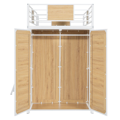 Loft Bed With L Shape Desk And Wardrobe - The Sleep Loft - Online Mattress Showroom NYC