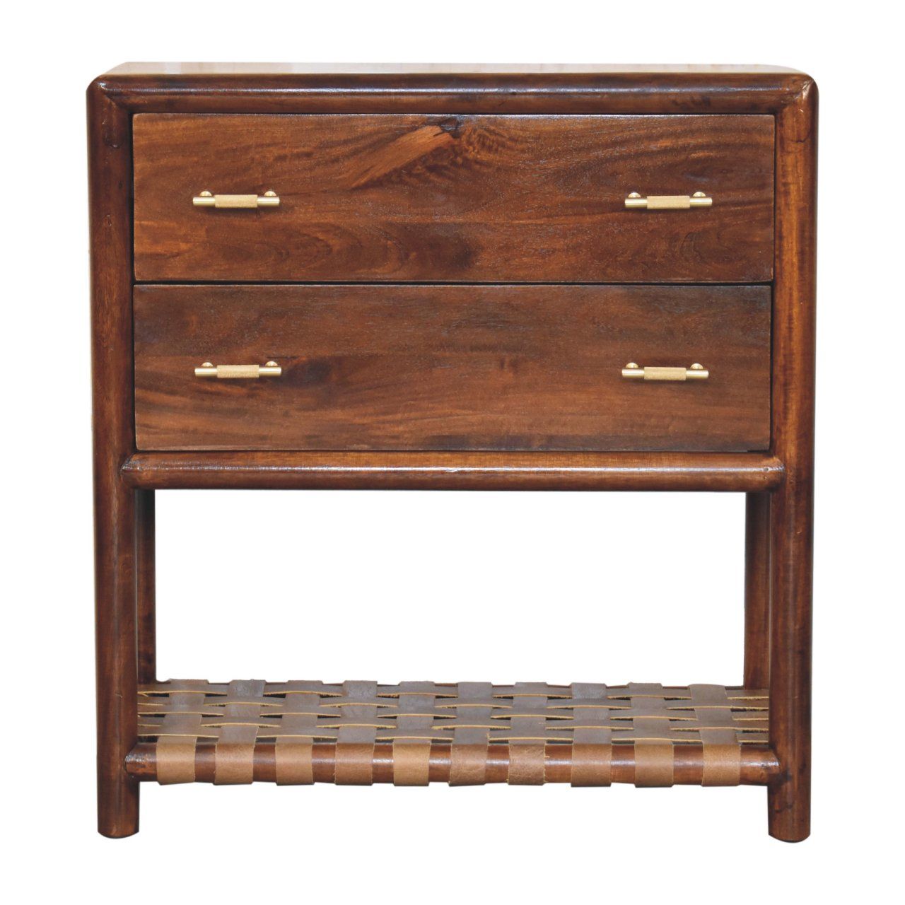 Regency - Woven 2 Drawer Nightstand - Brown - The Sleep Loft - Online Mattress Showroom NYC