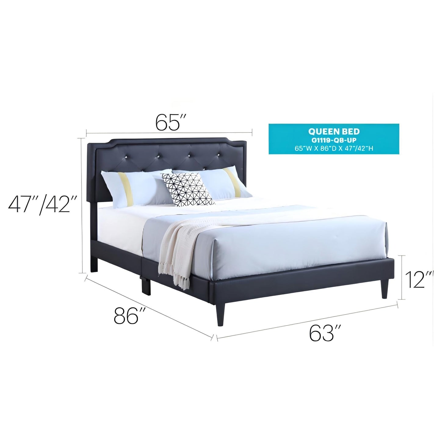 Button Tufted Bed Charming For Cozy Spaces - The Sleep Loft - Online Mattress Showroom NYC