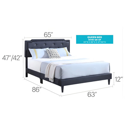 Button Tufted Bed Charming For Cozy Spaces - The Sleep Loft - Online Mattress Showroom NYC