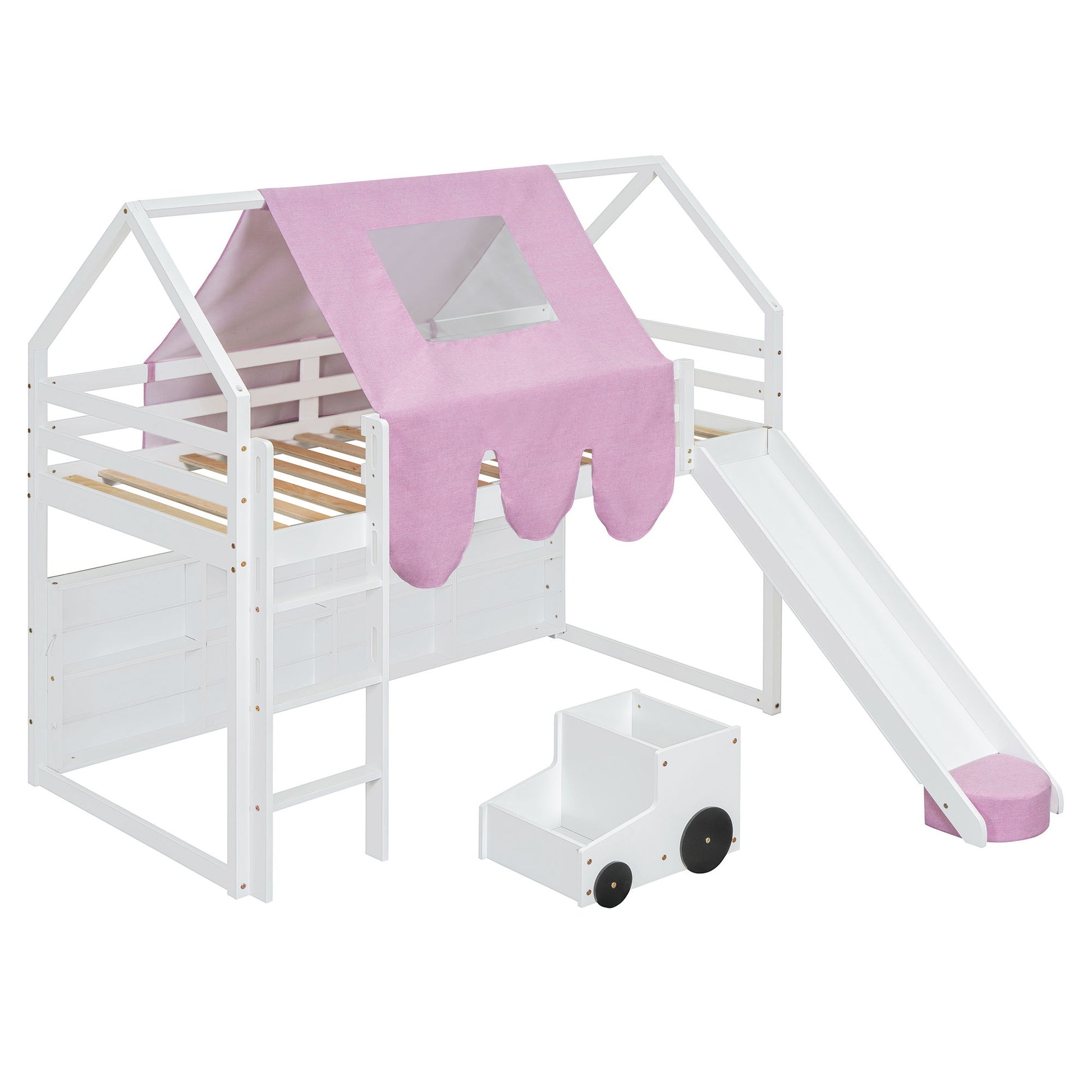 Loft Bed With House Shaped Frame And Tent - The Sleep Loft - Online Mattress Showroom NYC