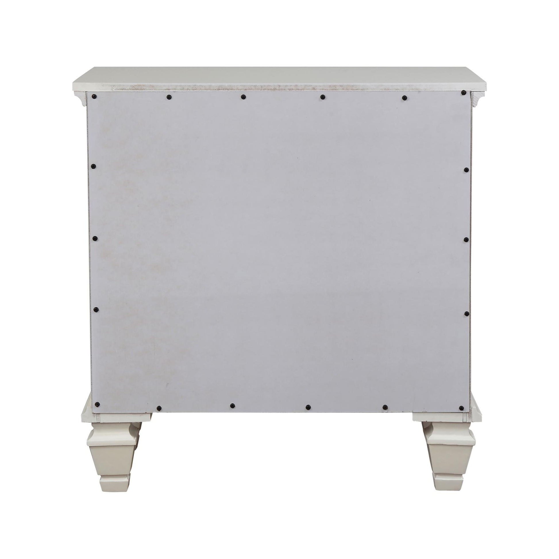 Cottage 3 Drawer Nightstand With Pull Out Tray - Cream White - The Sleep Loft - Online Mattress Showroom NYC