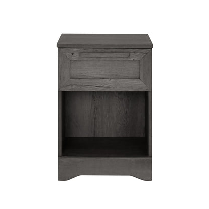Broxon - Rustic Drawer Nightstand - The Sleep Loft - Online Mattress Showroom NYC