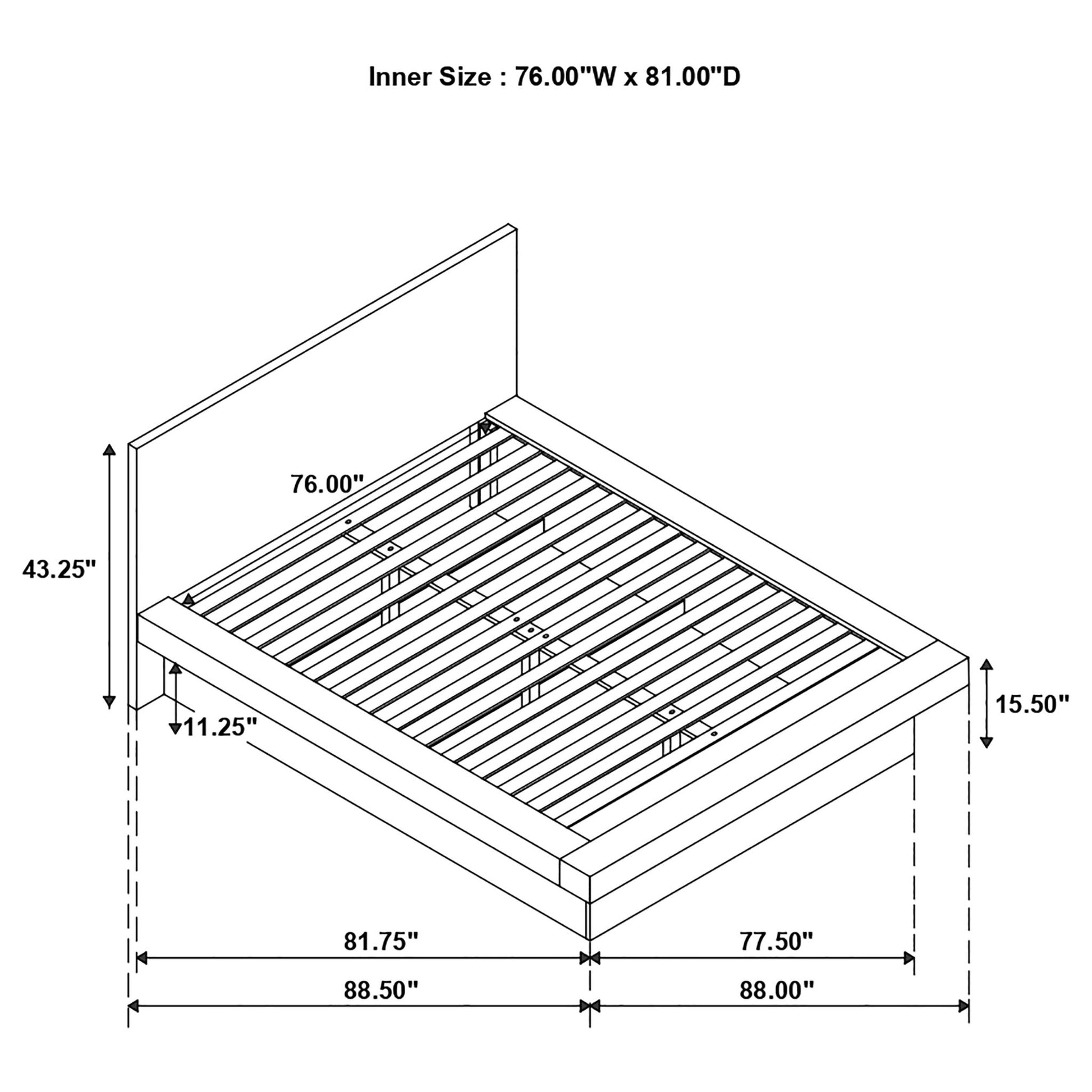 Tokyo - LED Panel Bed With Structured Headboard - The Sleep Loft - Online Mattress Showroom NYC