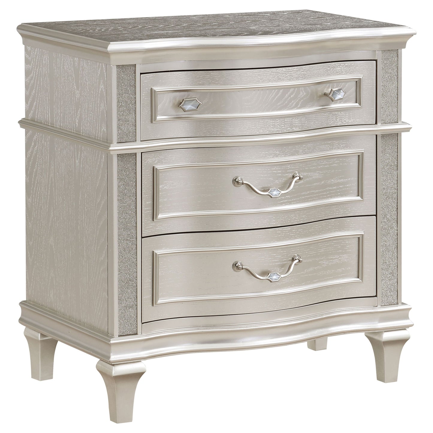 Evangeline - 3 Drawer Nightstand - Oak - The Sleep Loft - Online Mattress Showroom NYC