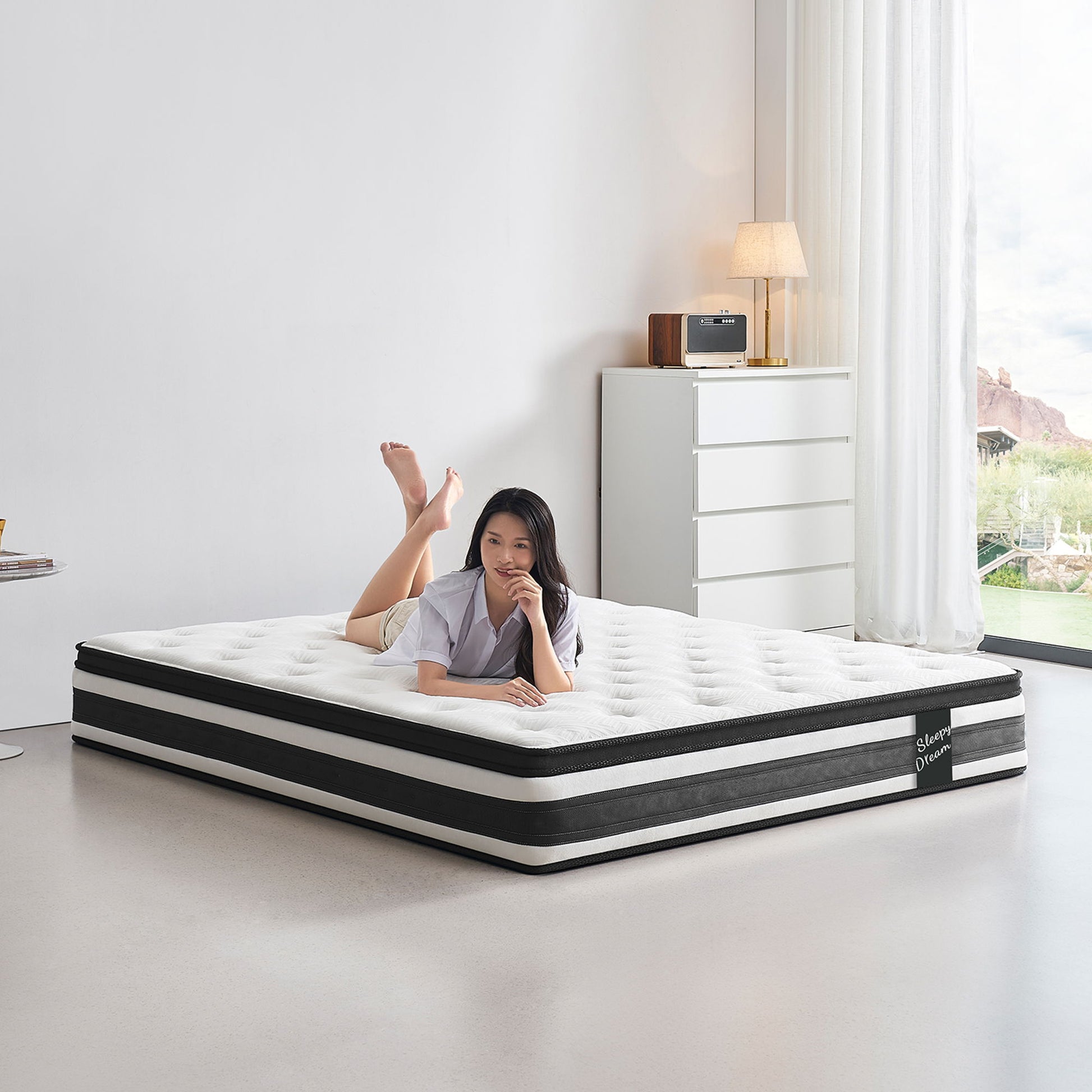 12" Breathable Hybrid Mattress, Memory Foam, Individual Pocket Springs - The Sleep Loft - Online Mattress Showroom NYC