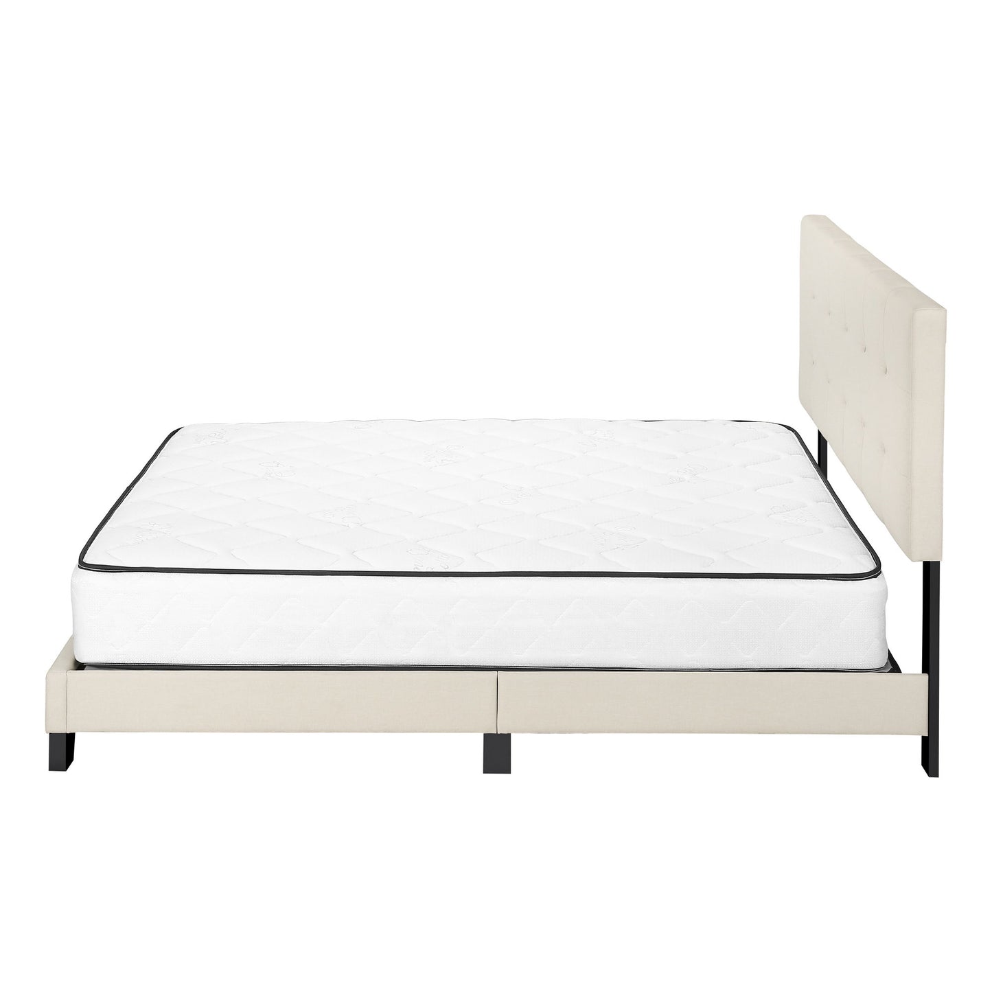 Bed, Upholstered, Frame Only, Transitional - The Sleep Loft - Online Mattress Showroom NYC