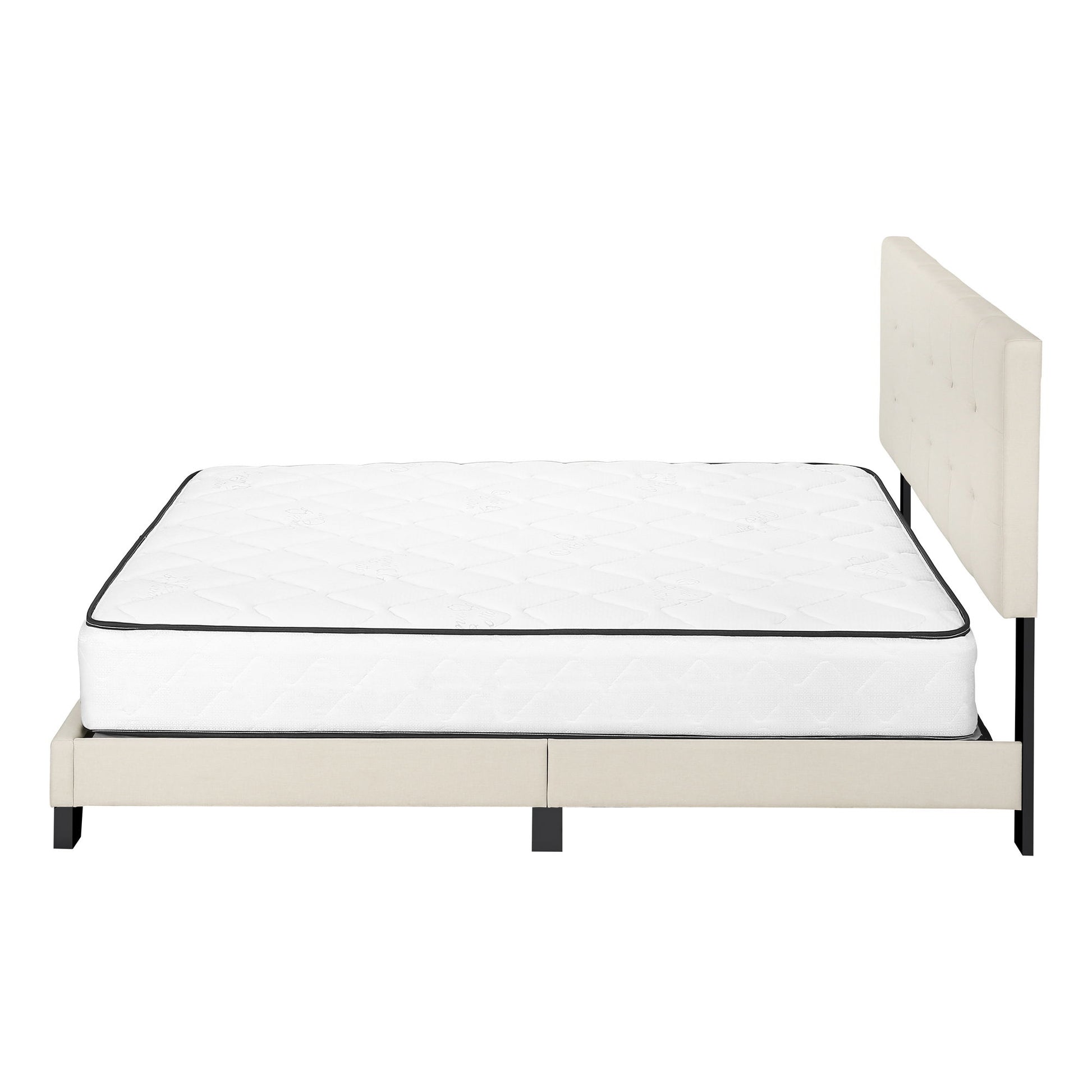 Bed, Upholstered, Frame Only, Transitional - The Sleep Loft - Online Mattress Showroom NYC