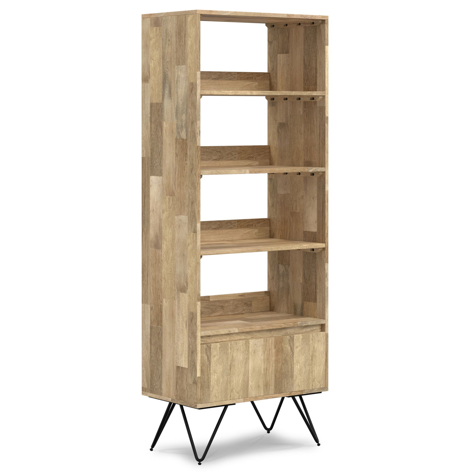Hunter - Tall Bookcase - Natural - The Sleep Loft - Online Mattress Showroom NYC