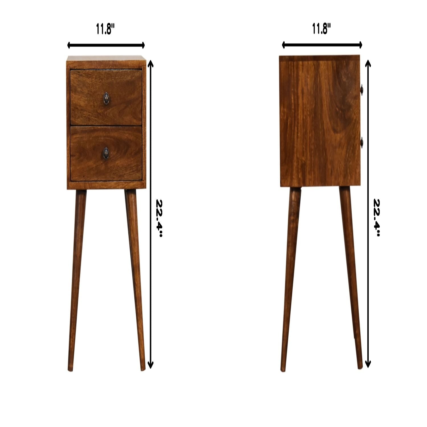 Mini 2 Drawer Nightstand - The Sleep Loft - Online Mattress Showroom NYC