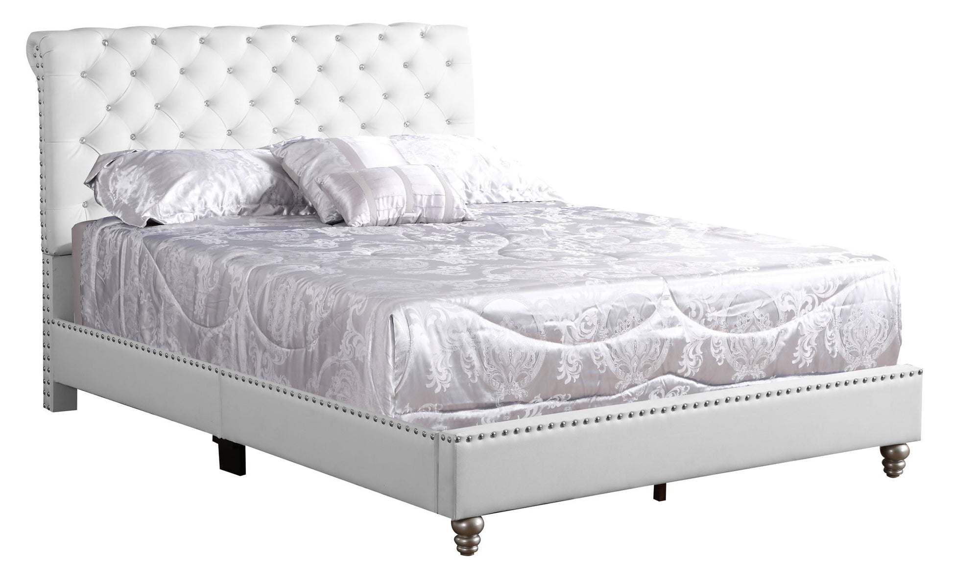Elegant Transitional Upholstered Bed - The Sleep Loft - Online Mattress Showroom NYC
