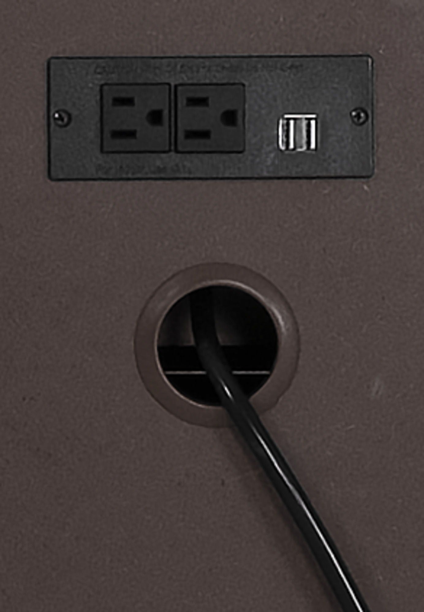 Ludin - 2 Drawer Nightstand - Taupe - The Sleep Loft - Online Mattress Showroom NYC