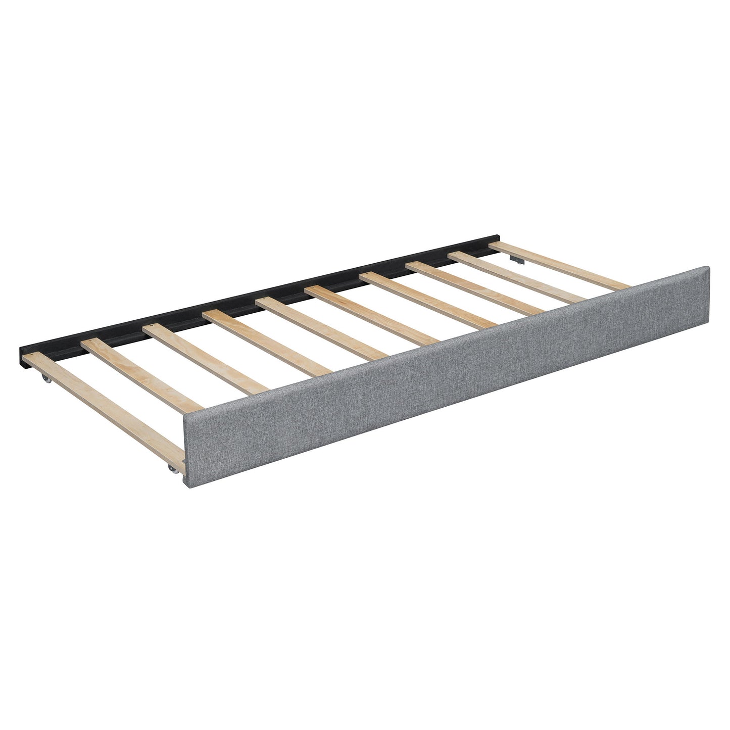 Upholstered Platform Bed With Reading Lights, Drawers, Trundle And Shelves - The Sleep Loft - Online Mattress Showroom NYC