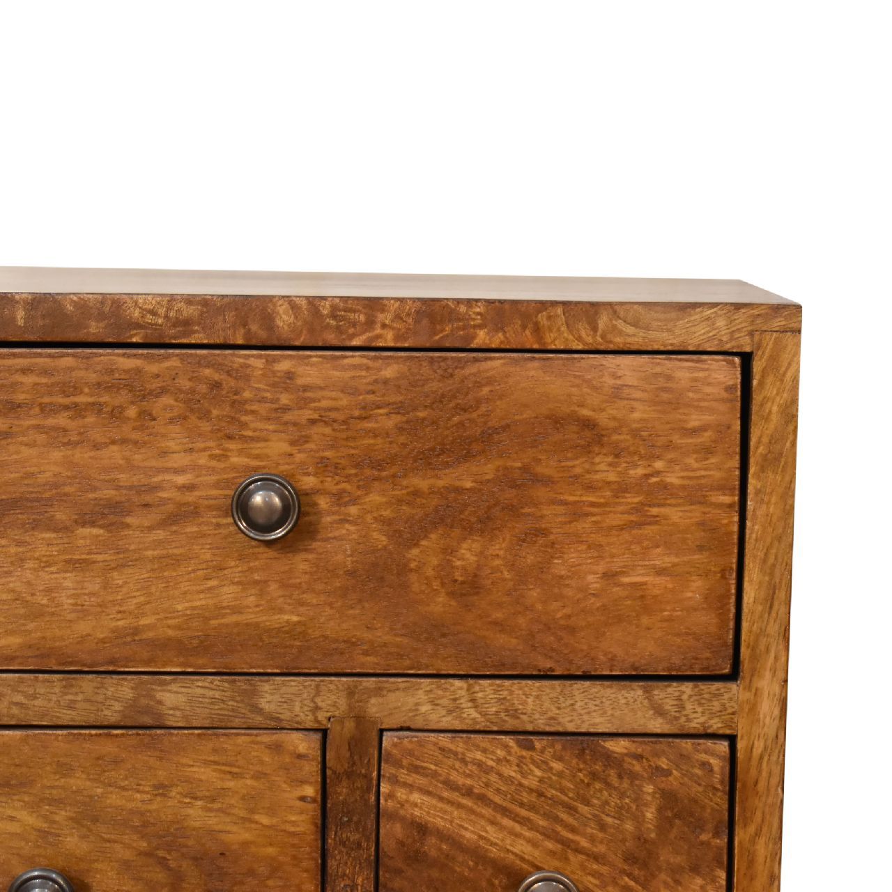4 Drawer Multi Bedside Table - Chestnut - The Sleep Loft - Online Mattress Showroom NYC