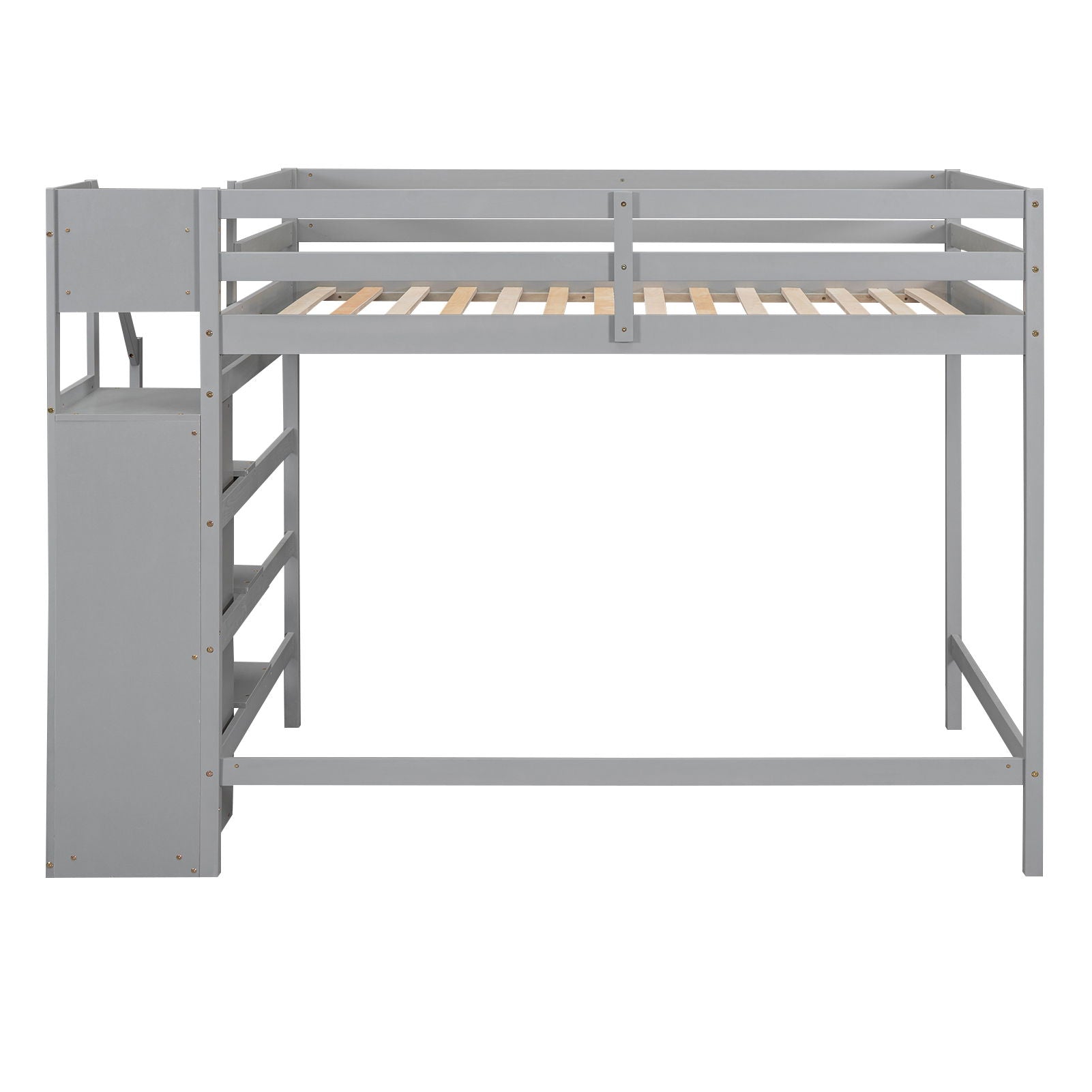 Loft Bed With Built In Storage Wardrobe And Staircase - The Sleep Loft - Online Mattress Showroom NYC