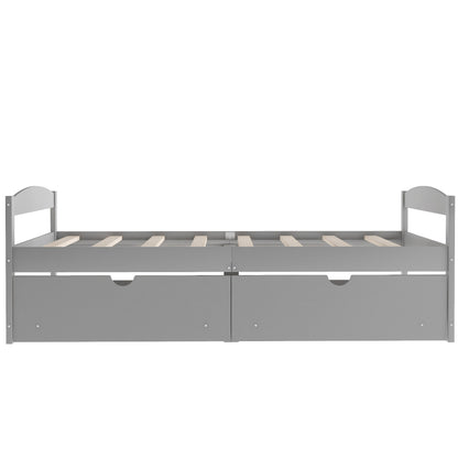Platform Bed With 2 Drawers - The Sleep Loft - Online Mattress Showroom NYC