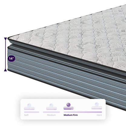 Isabella - 14" Hybrid Pillow Top Mattress - The Sleep Loft - Online Mattress Showroom NYC