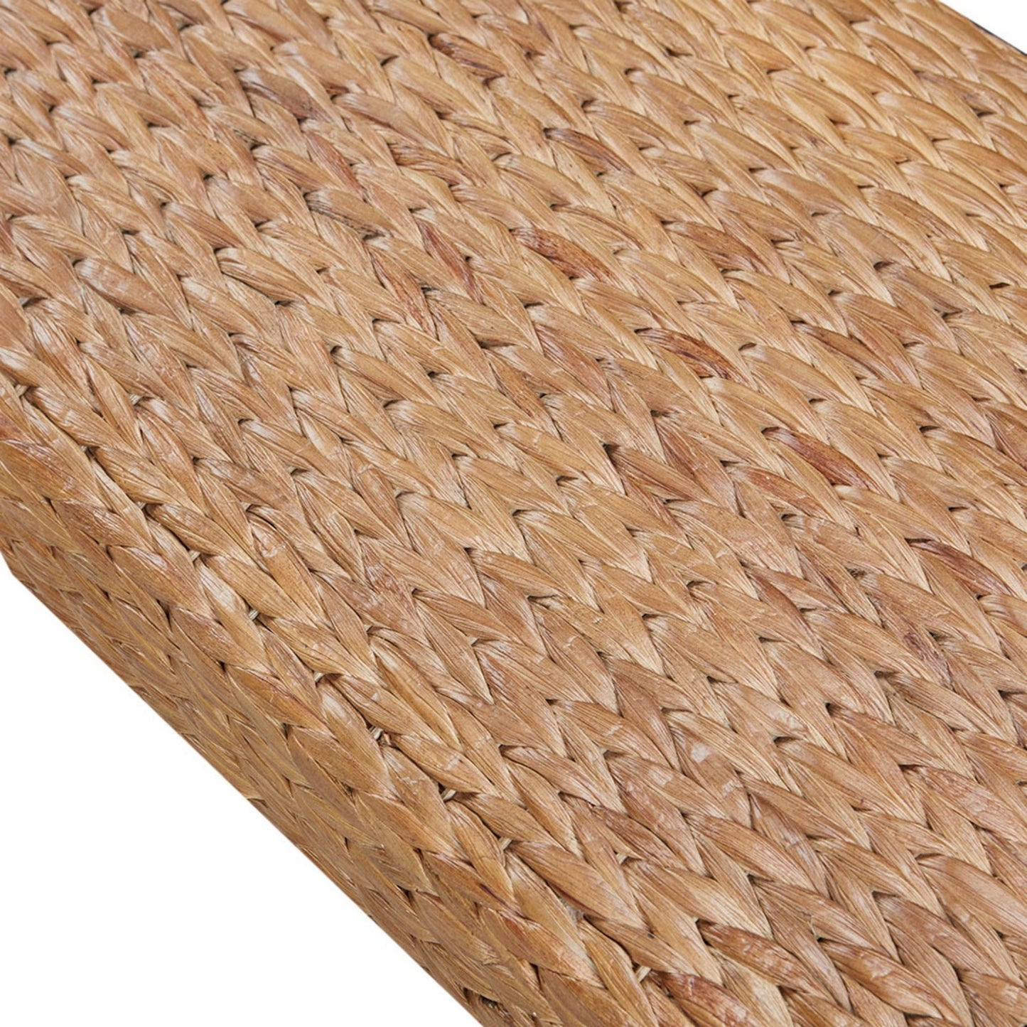 Bench With Water Hyacinth Seat - Brown - The Sleep Loft - Online Mattress Showroom NYC