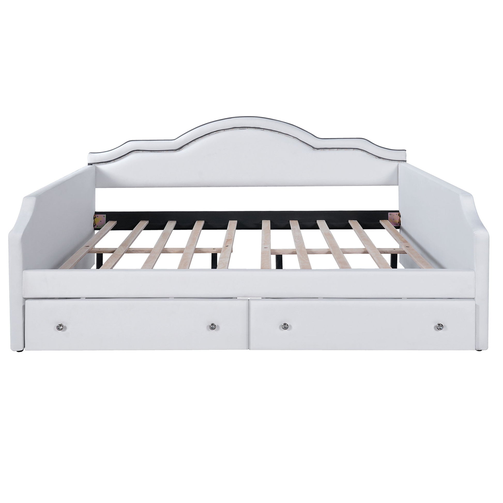 Upholstered Daybed With LED Lights And 2 Drawersme - The Sleep Loft - Online Mattress Showroom NYC