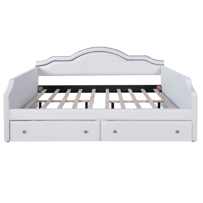 Upholstered Daybed With LED Lights And 2 Drawersme - The Sleep Loft - Online Mattress Showroom NYC