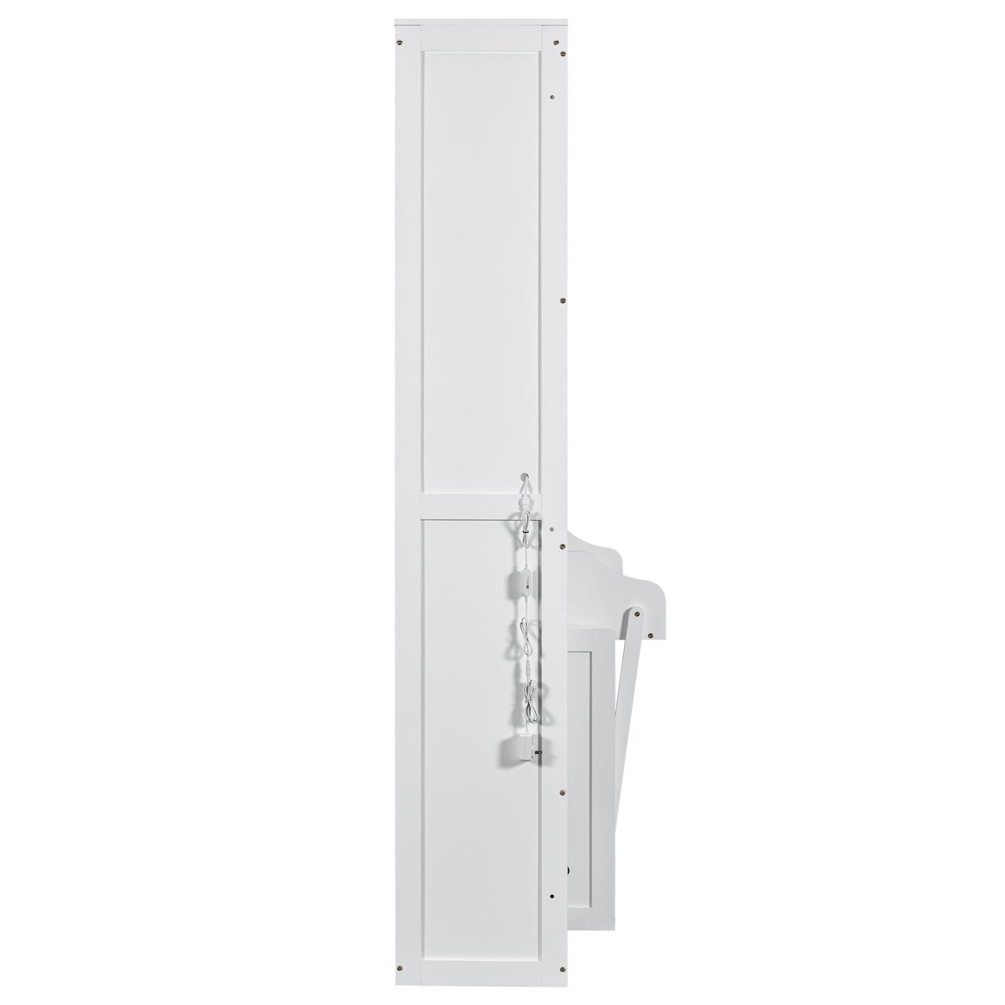 French Style Murphy Platform Bed With Shelf, Side Cabinets, Drawers And LED - The Sleep Loft - Online Mattress Showroom NYC