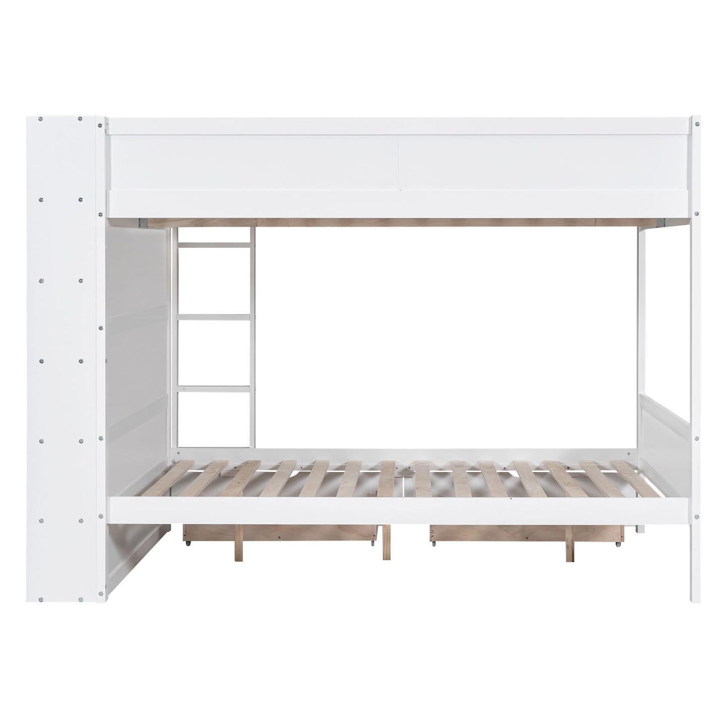Bunk Bed With 2 Drawers And Multi Layer Cabinet - The Sleep Loft - Online Mattress Showroom NYC