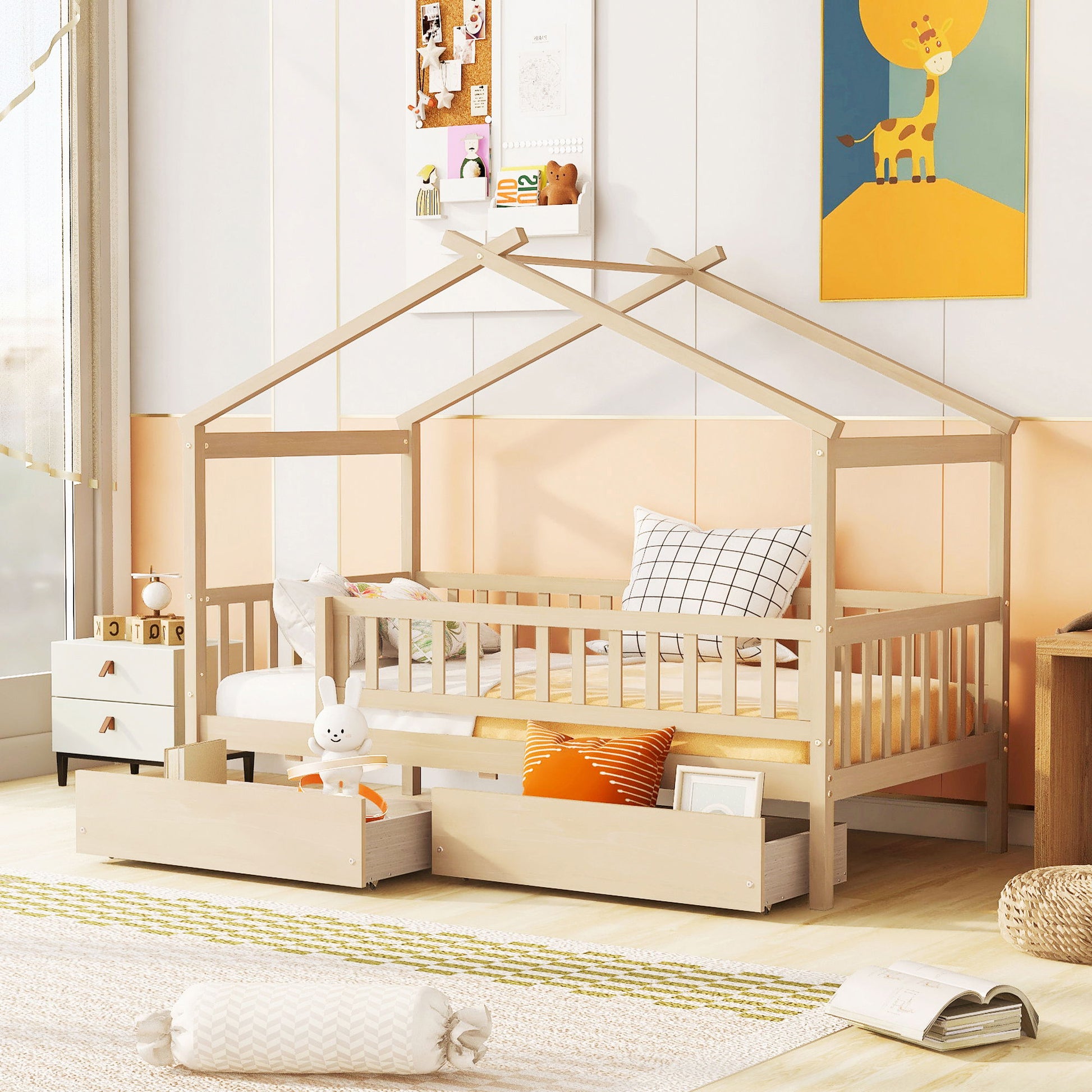 House Bed With 2 Drawers - The Sleep Loft - Online Mattress Showroom NYC