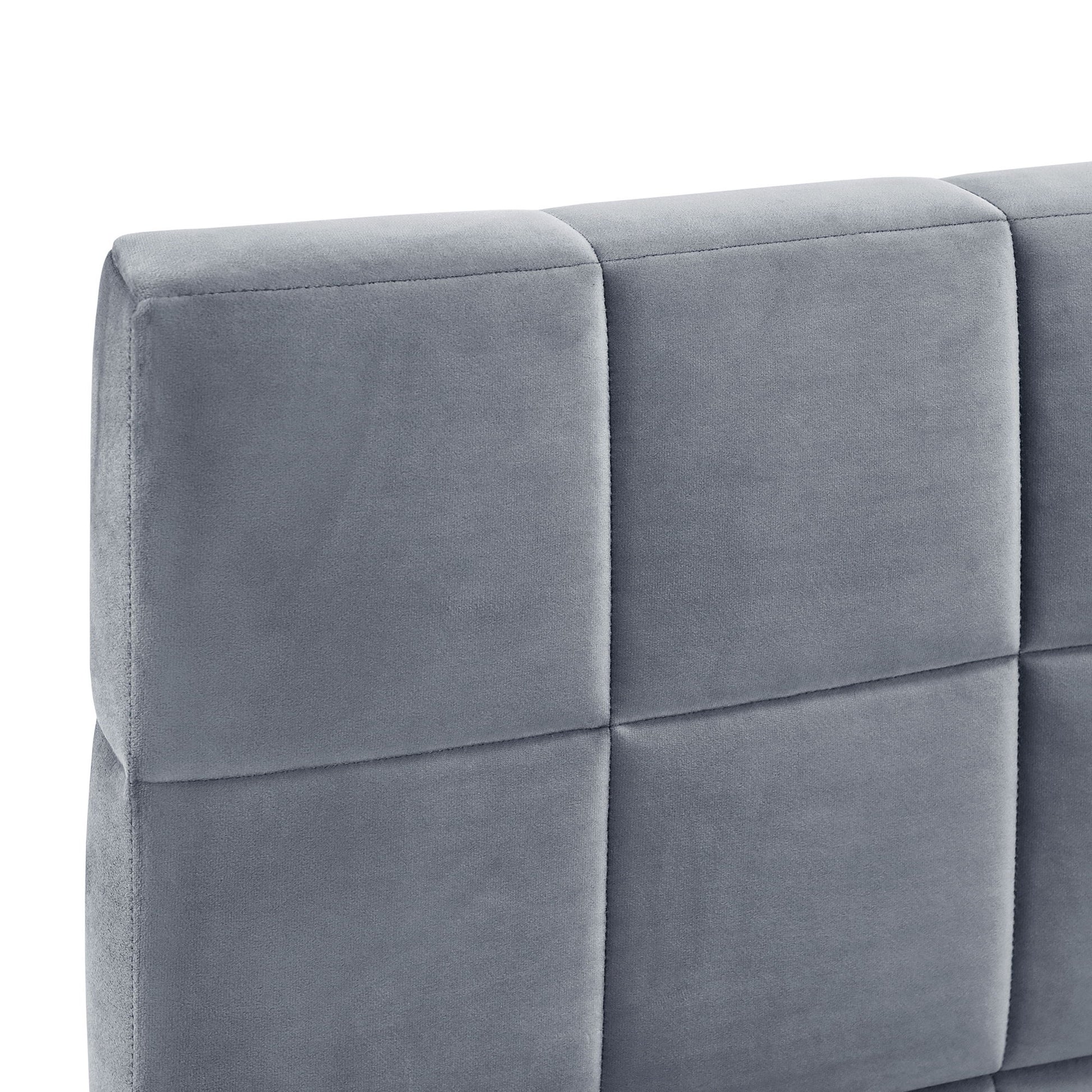 Full Size Upholstered Classic Mid Century Modern Daybed / Sofa Bed Frame, Elegant Design - Gray - The Sleep Loft - Online Mattress Showroom NYC