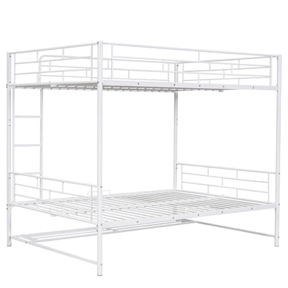 Metal Bunk Bed With Shelf And Guardrails - The Sleep Loft - Online Mattress Showroom NYC
