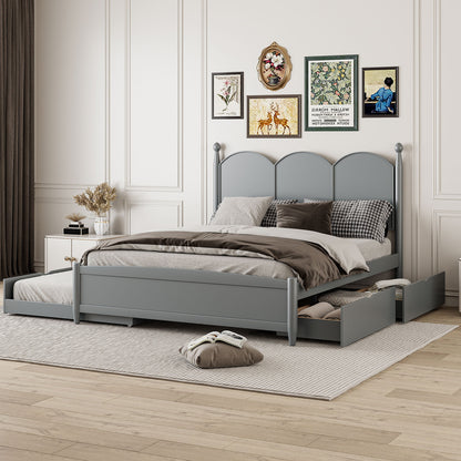 Platform Bed With With 2 Big Drawers And Trundle - The Sleep Loft - Online Mattress Showroom NYC