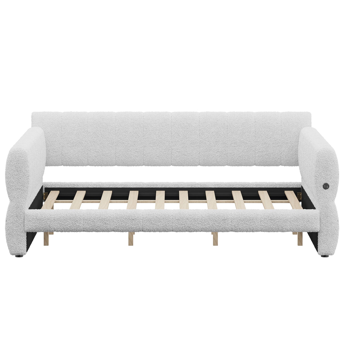 Upholstered Platform Bed With USB Charging - The Sleep Loft - Online Mattress Showroom NYC