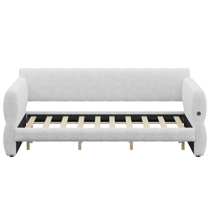 Upholstered Platform Bed With USB Charging - The Sleep Loft - Online Mattress Showroom NYC