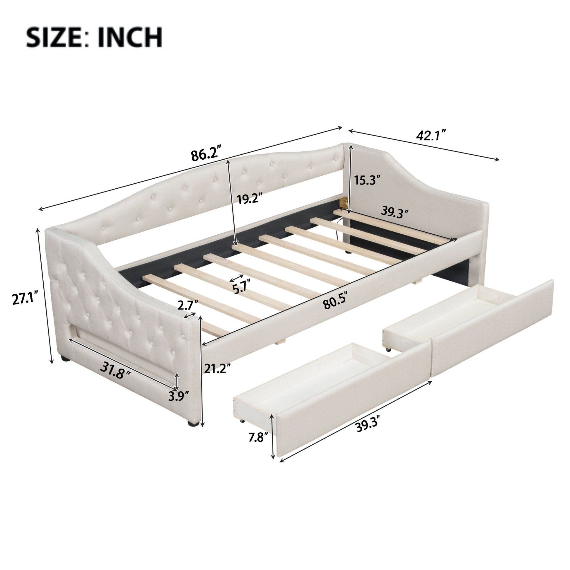 Daybed With LED Belt - The Sleep Loft - Online Mattress Showroom NYC