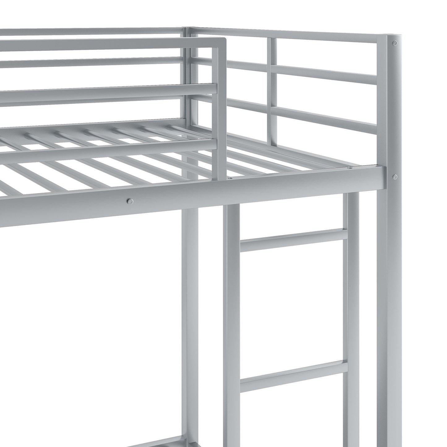 Metal Bunk Bed, Low Bunk Bed With Ladder - The Sleep Loft - Online Mattress Showroom NYC