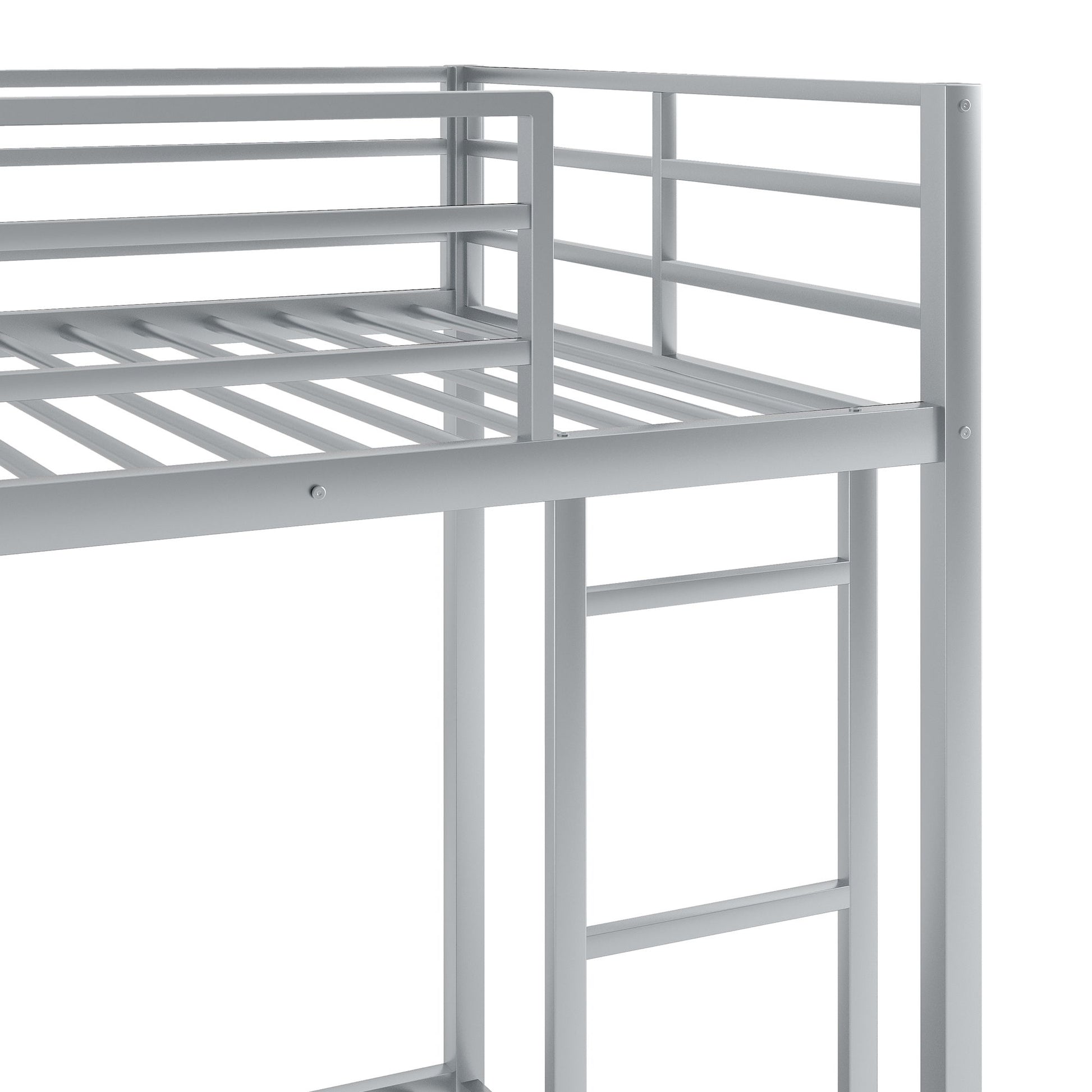 Metal Bunk Bed, Low Bunk Bed With Ladder - The Sleep Loft - Online Mattress Showroom NYC