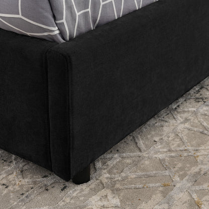 Storage Upholstered Hydraulic Platform Bed With Integrated Headboard - The Sleep Loft - Online Mattress Showroom NYC