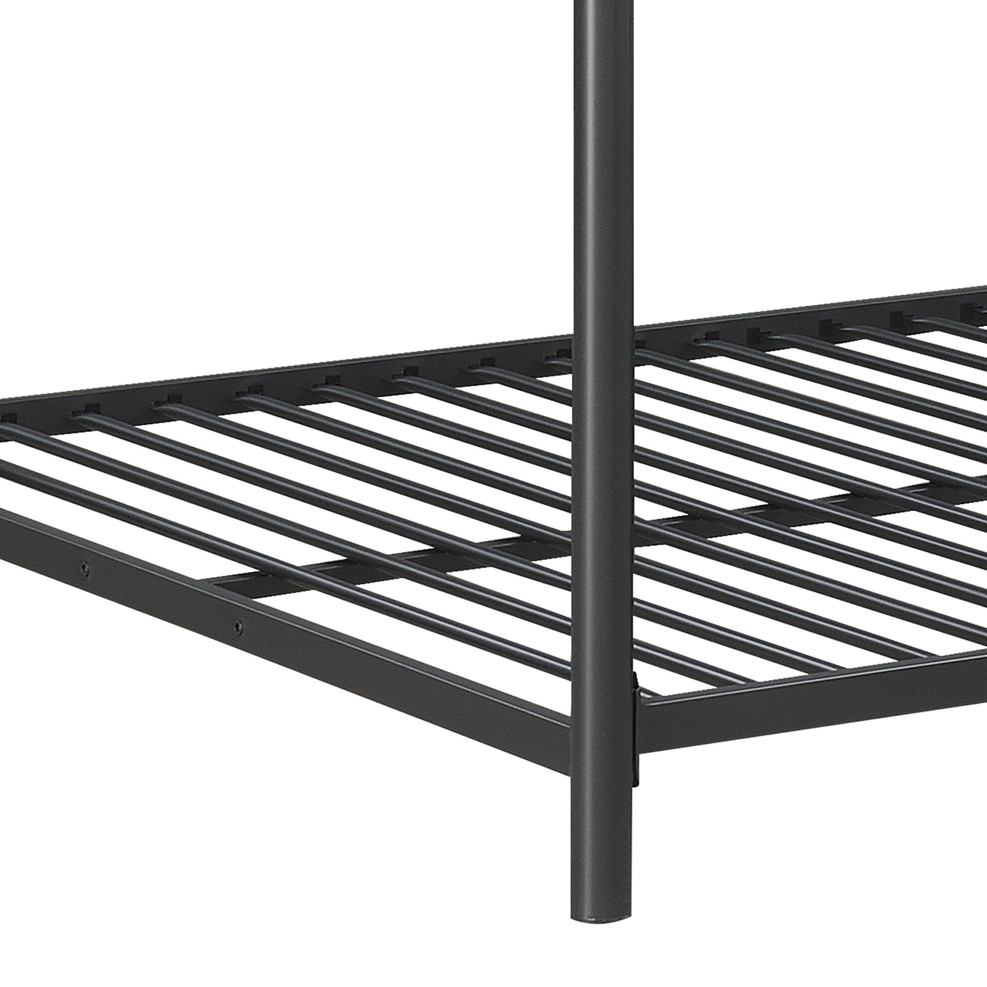 Triple Bunk Bed, Full Size With Sturdy Metal Frame And Safe Stairs - Black - The Sleep Loft - Online Mattress Showroom NYC
