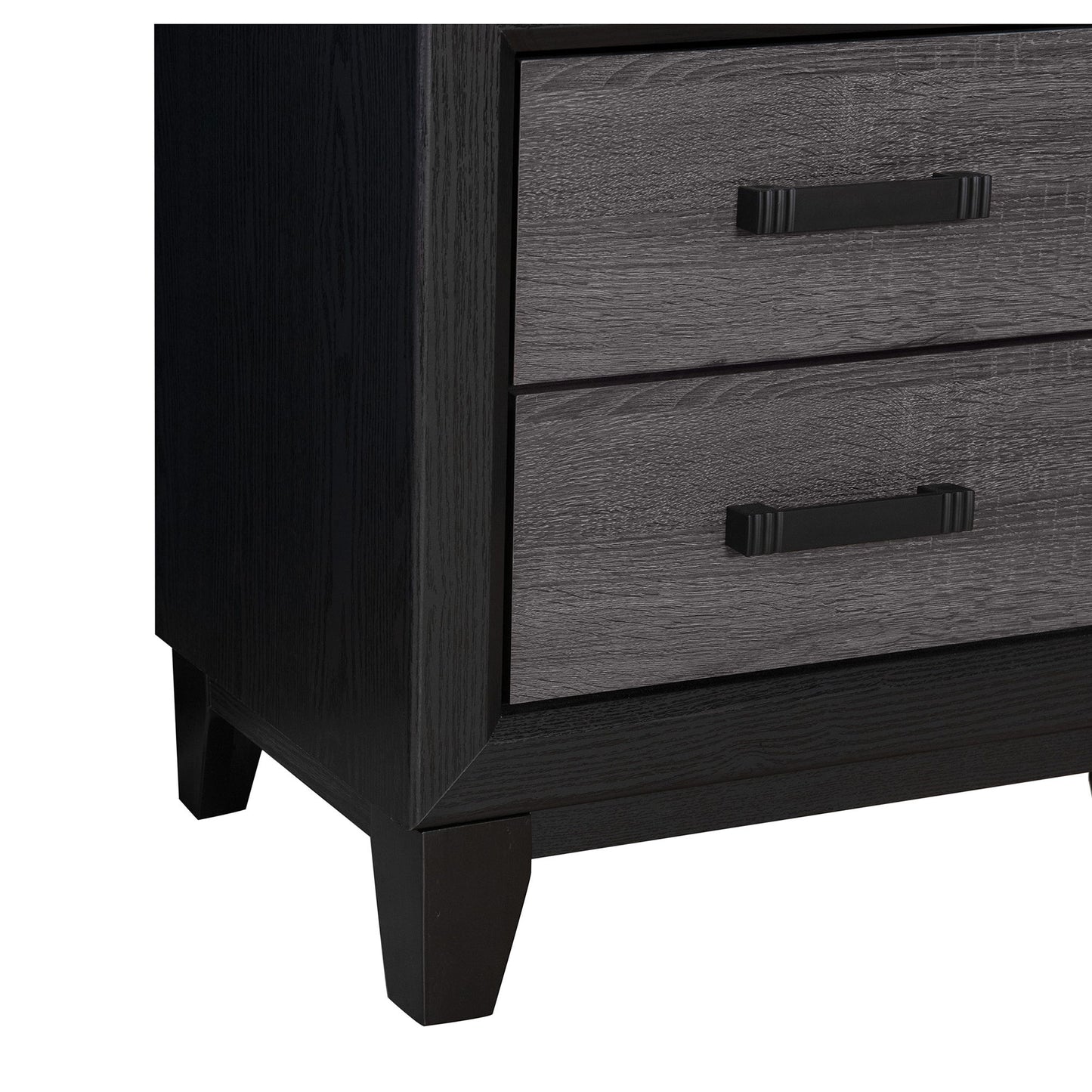 Soluto - Nightstand - Gray / Black - The Sleep Loft - Online Mattress Showroom NYC