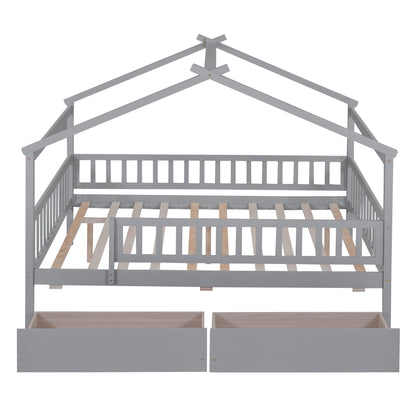 House Bed With 2 Drawers - The Sleep Loft - Online Mattress Showroom NYC