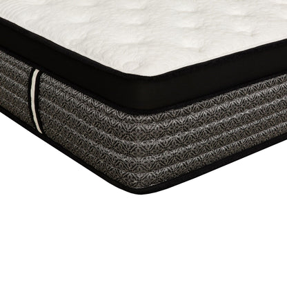 Premium 16" Queen Size Hybrid Mattress In A Box Plush Gel Memory Foam Top With Cooling Technology - Gray / White - The Sleep Loft - Online Mattress Showroom NYC