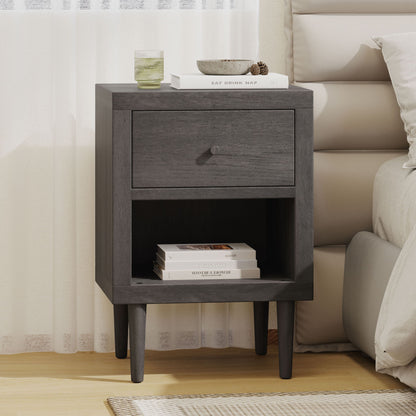 Nystrom - Single Drawer Nightstand - The Sleep Loft - Online Mattress Showroom NYC